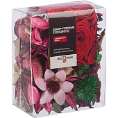  Набор сухоцветов из натуральных материалов с ароматом розы, 95х60х120 мм 