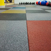 Плитка из резиновой крошки 500х500х16мм Серый Плитка из резиновой крошки 500х500х16мм Серый