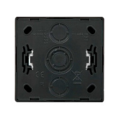  Розетка накладная без заземления, цвет черн. бархат, Lezard LETO 