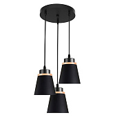 Светильник подвесной 30136/3BK BK+WD 40Вт E27 S=7м2 /ЭкономСвет Светильник подвесной 30136/3BK BK+WD 40Вт E27 S=7м2 /ЭкономСвет