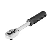 Ключ-трещотка 1/4, 45 зубьев, с быстрым сбросом, CrV, хром.Сибртех Ключ-трещотка 1/4, 45 зубьев, с быстрым сбросом, CrV, хром.Сибртех