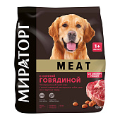  Корм сухой WINNER MEAT для собак средних/крупных пород 1,1кг Сочная Говядина 