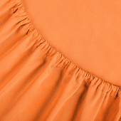 Простыня на резинке 200х200 сатин оранж Простыня на резинке 200х200 сатин оранж