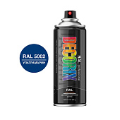 Эмаль аэрозольная DECORIX PROFESSIONAL RAL: 5002 Ультрамарин, 520 мл. Эмаль аэрозольная DECORIX PROFESSIONAL RAL: 5002 Ультрамарин, 520 мл.