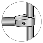  Соединитель 2-х труб Т-образно хром 