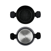 Кастрюля 5,6л. с крышкой 28см Linea GRANITO NERO 93-AL-GN-4-28