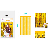 Праздничный занавес, дождик для фотозоны "Gleaming rain", yellow (100х200 см) Праздничный занавес, дождик для фотозоны "Gleaming rain", yellow (100х200 см)