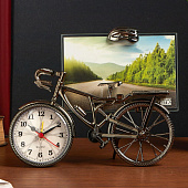  Фоторамка с часами Велосипед 10х15 см, 18х22 см, пластик, 1019140 