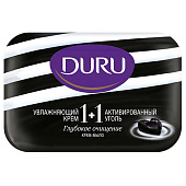 Крем-мыло туалетное Duru 1+1 Активированный уголь 80гр/EVYAP/24 