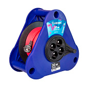 Удлинитель на треугольной катушке ПВС 2х2,5, 16А 4 гн, 30м КОСМОС Удлинитель на треугольной катушке ПВС 2х2,5, 16А 4 гн, 30м КОСМОС