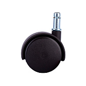 Ролик двойной со штифтом d10 50мм пластик (черный 1 шт)(40кг) Ролик двойной со штифтом d10 50мм пластик (черный 1 шт)(40кг)