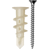  Дюбель для гипсокартона driva нейлон, 100шт, ЗУБР 