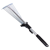 Грабли веерные малые раздвижные 9 зубьев, телескоп 730мм ДоброСад 714-075 Грабли веерные малые раздвижные 9 зубьев, телескоп 730мм ДоброСад 714-075