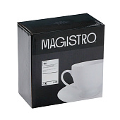 Кофейная пара Английское чаепитие, фарфор, 170 мл белая Magisto 10630418 Кофейная пара Английское чаепитие, фарфор, 170 мл белая Magisto 10630418