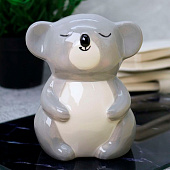  Копилка керамическая Happy koala, grey 