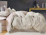  Комплект постельного белья Cleo Satin de Luxe, двуспальный, наволочки 50х70 см, сатин набивной, 22/823-SK 