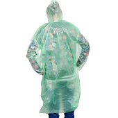  Дождевик Классик, 20 мкрн, 115 см, с капюшоном и завязками, зеленый, ДоброСад, 786-238 