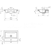 Тумба Мальта 60 напольная Белая с раковиной Como 60 17564 Viant Тумба Мальта 60 напольная Белая с раковиной Como 60 17564 Viant
