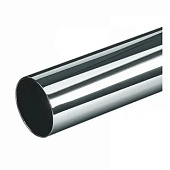 Труба 25х0,8-1,0х3000мм, хром, 1шт Труба 25х0,8-1,0х3000мм, хром, 1шт