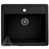 Мойка кварцевая прямоугольная черная матовая 570x505х200 9/Q4 Agata