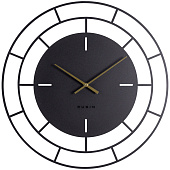  Часы настенные  Венеция  Рубин, d-50 см, металл, открытая стрелка, черный , 5025-001 (5) 