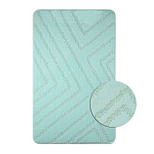 Коврик для ванной 55x90 Classic uni полоски бюрюзовый 00295 Коврик для ванной 55x90 Classic uni полоски бюрюзовый 00295