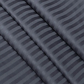  Комплект постельного белья 1,5 спальный Mariya DeLuxe страйп-сатин мокрый асфальт 