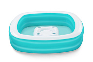 Бассейн надувной детский со столиком Bestway Sippin' Summer 218x218x48см, 737л, от 6 лет арт.54446 Бассейн надувной детский со столиком Bestway Sippin' Summer 218x218x48см, 737л, от 6 лет арт.54446