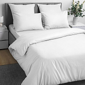  Комплект постельного белья Волшебная ночь Warm white, 782123, двуспальный, страйп-дизайн, наволочки 50х70 см 
