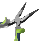 Длинногубцы прямые 180мм, фосфатирование, трехкомпонентные рукоятки, Сибртех Длинногубцы прямые 180мм, фосфатирование, трехкомпонентные рукоятки, Сибртех