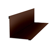 Планка угла внутреннего 0,4х115х115 L=2м (RAL 8017 Шоколадно-коричневый) Планка угла внутреннего 0,4х115х115 L=2м (RAL 8017 Шоколадно-коричневый)