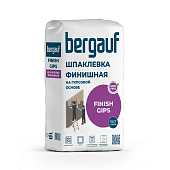  Шпаклевка финишная гипсовая Finish Gips 18кг /Bergauf 