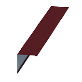 Планка угла наружного 0,4х115х115 L=2м (RAL 3005 Красное вино)