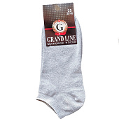 Носки мужские Grand Line МК-29, укороченный паголенок, светло-серый, р. 27 Носки мужские Grand Line МК-29, укороченный паголенок, светло-серый, р. 27