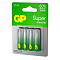  Батарейка AA G-tech Alkaline LR6, 4шт, GP SUPER 