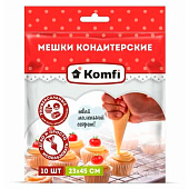 Мешки кондитерские 10 штук в упаковке Komfi PB010K Мешки кондитерские 10 штук в упаковке Komfi PB010K