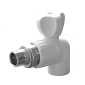  Шаровый кран для радиатора угловой 20х1/2" PPR 