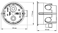 Коробка установочная для сплошных стен 68(65)x60мм, SE IMT351011 Коробка установочная для сплошных стен 68(65)x60мм, SE IMT351011