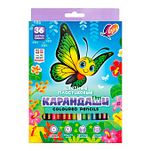  Карандаши цветные 36 шт. пластиковые ZOO, шестигранные, 31с 1998-08 