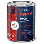  Эмаль термостойкая антикоррозионная  Лакра PROF IT до 700 С Белый 0,8 кг 