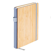  Ежедневник недатированный А5 145х213мм BRAUBERG Bamboo, резинка, держатель, 160л, бамбук, 117137 