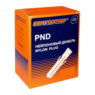 Дюбель нейлон. ЕВРОПАРТНЕР PND-12 12х60мм 25шт Дюбель нейлон. ЕВРОПАРТНЕР PND-12 12х60мм 25шт