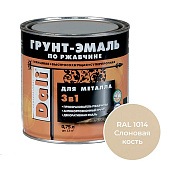 ГРУНТ - ЭМАЛЬ по ржавчине "DALI" слоновая кость RAL1014-0,75л ГРУНТ - ЭМАЛЬ по ржавчине "DALI" слоновая кость RAL1014-0,75л
