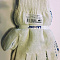  Перчатки трикотажные без ПВХ, набор 5шт, 10класс, Эконом, белые, LADONI арт.480 