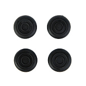  Накладки мебельные круглые d=25мм, 4шт, черные ТУНДРА 