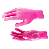  Перчатки нейлоновые с ПВХ, р.8 L, 13класс, цвет розовая фуксия 
