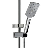 Душевая стойка с тропическим душем поворотный излив латунь хром Fabia 9675 Душевая стойка с тропическим душем поворотный излив латунь хром Fabia 9675