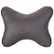  Подушка на подголовник SKYWAY кожа иск. Серая 