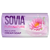  Мыло туалетное SOVIA Milk and lotus 90г 