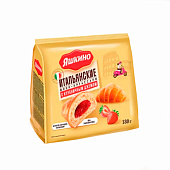  Мини-круассаны Яшкино,  с клубничным джемом, 180 г 